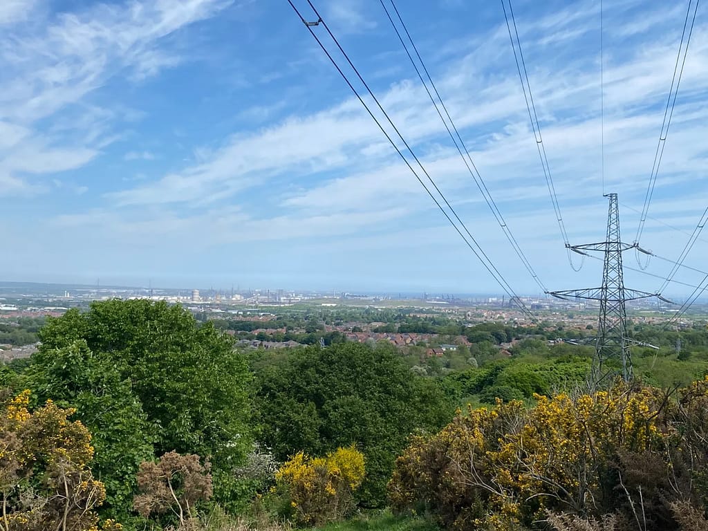 View Of Teesside From Flatts Lane Hills