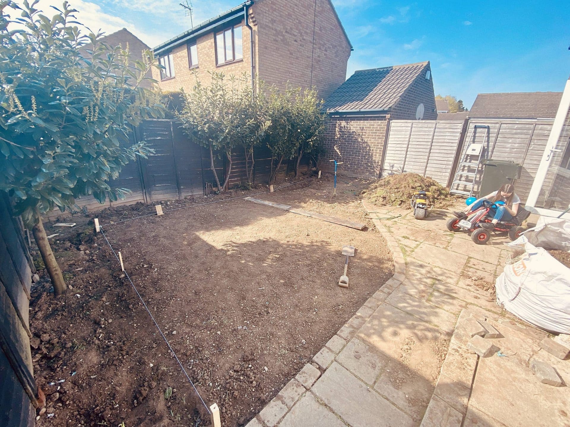 Garden After Turf Has Been Removed
