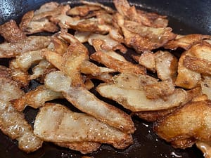 Crispy Potato Peelings In Pan