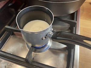 Milk Warming In Pan