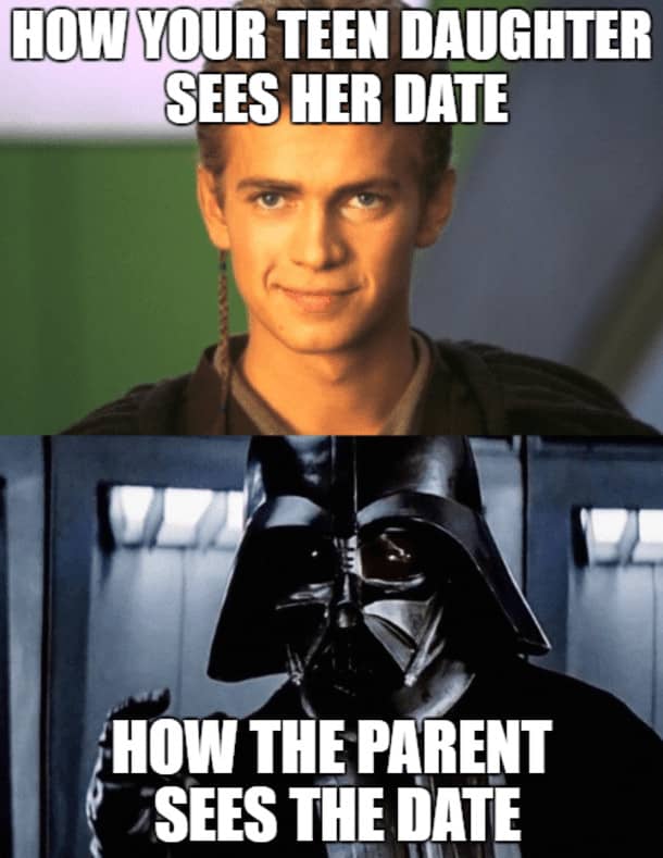 how parents see daughters date meme