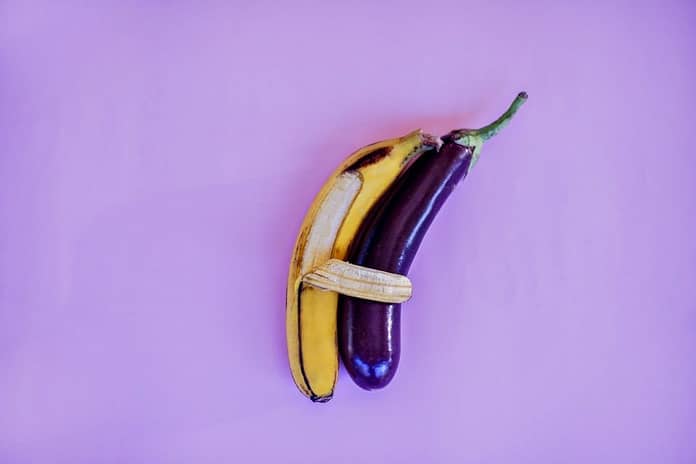Banana and Eggplant spooning