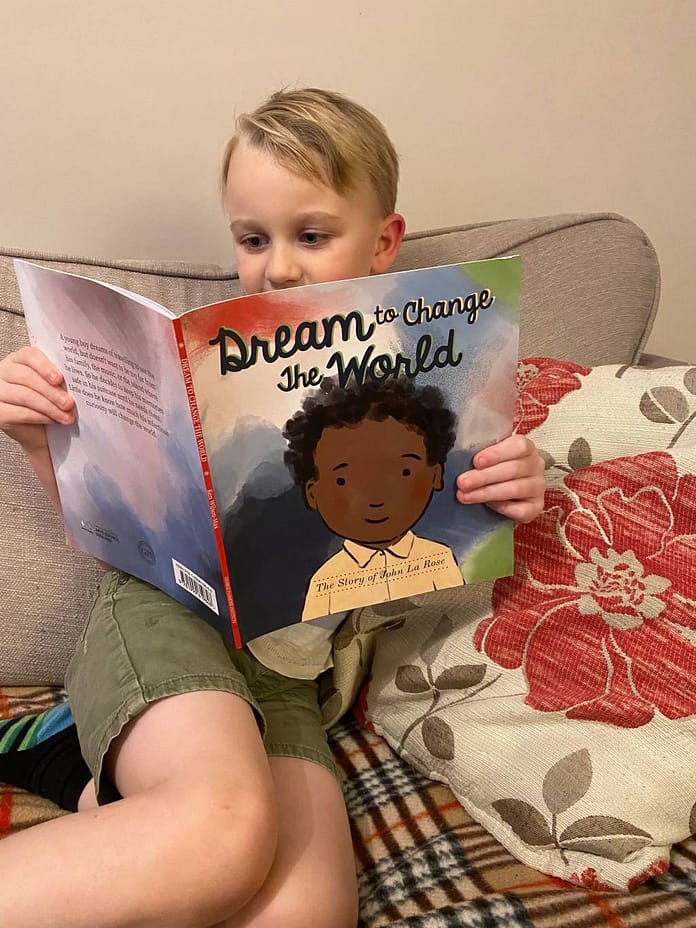 Alfie Reading Dream To Change The World